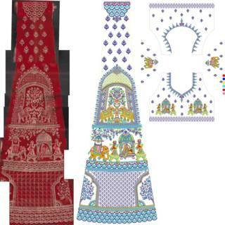 Lehenga Kali Design
