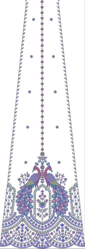 Beads Kali Lehenga Design